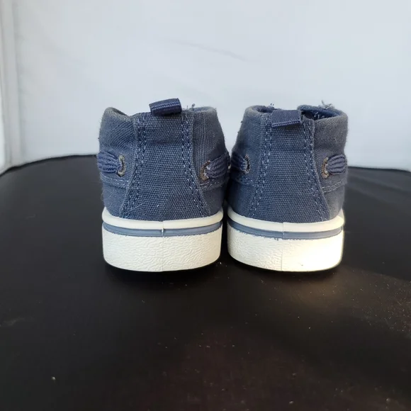 EUC OshKosh BGosh Toddler Blue Canvas Sneakers - Picture 7 of 9